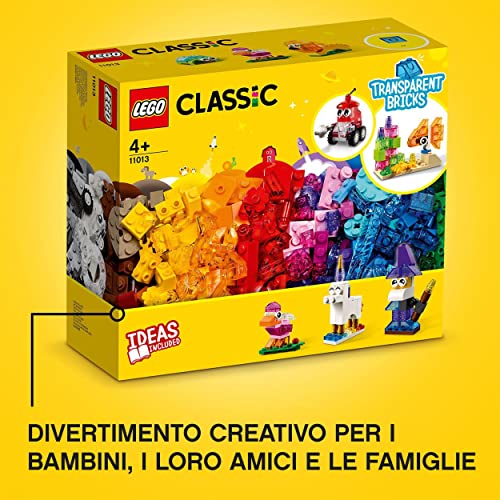 LEGO 11013 Classic Mattoncini Trasparenti Creativi