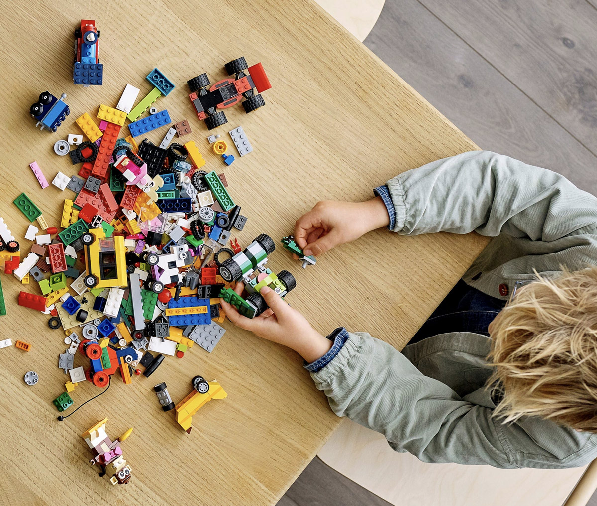 Mattoncini e ruote Lego 11014 - Bambino