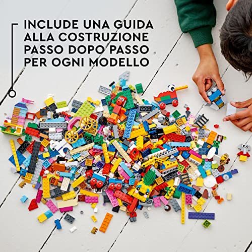 LEGO 11021 Classic 90 Anni di Gioco, Scatola con Mattoncini per 15 Costruzioni