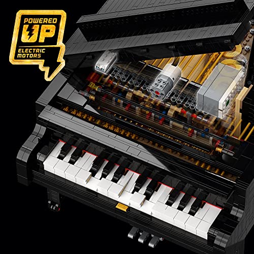 LEGO 21323 Ideas - Pianoforte a Coda, Funzionante con Motore