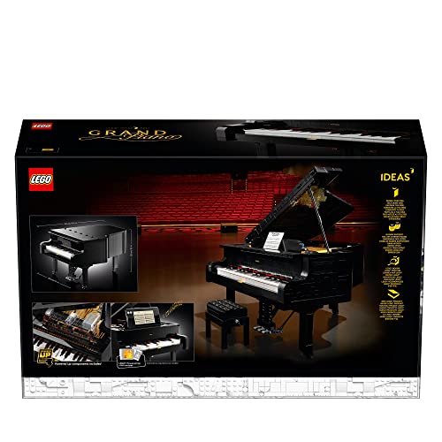LEGO 21323 Ideas - Pianoforte a Coda, Funzionante con Motore