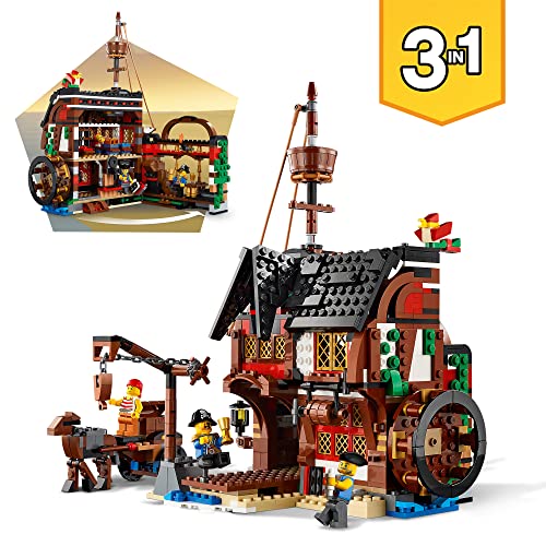 LEGO 31109 Creator Galeone dei Pirati, Set Costruzioni 3 in 1