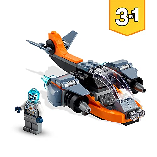 LEGO 31111 Creator Cyber-Drone, Set 3 in 1