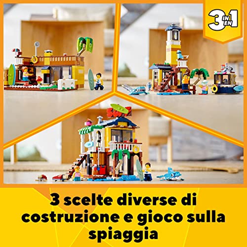 LEGO 31118 Creator Casa del Surfista, set 3 in 1