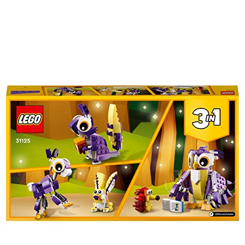 LEGO 31125 Creator 3 in 1 Creature della Foresta Fantasy