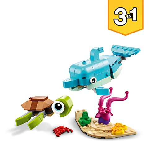 LEGO 31128 Creator Animali Marini, 3 in 1