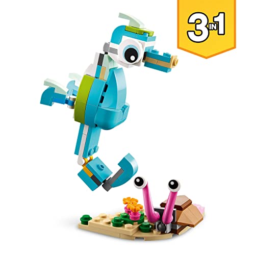 LEGO 31128 Creator Animali Marini, 3 in 1