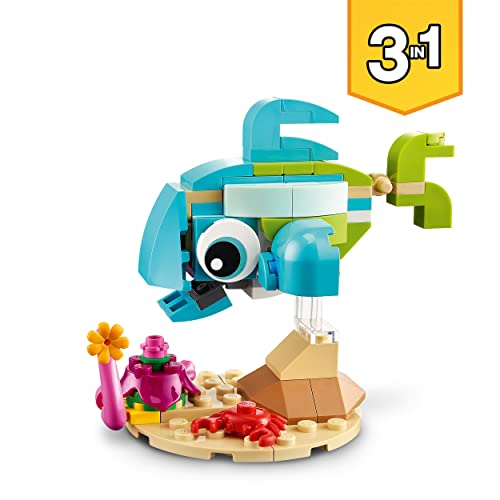 LEGO 31128 Creator Animali Marini, 3 in 1