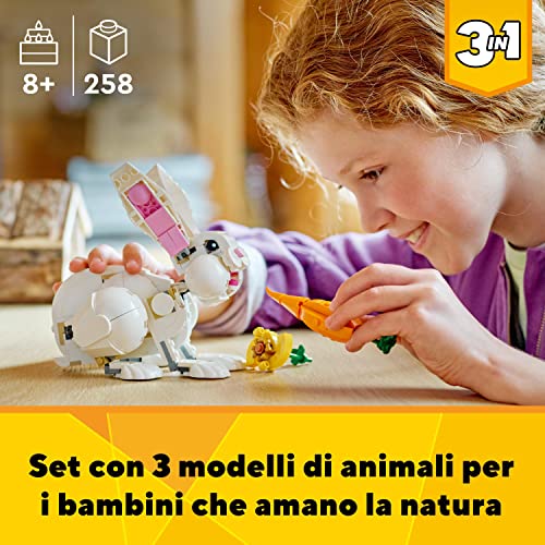 LEGO 31133 Coniglio Bianco, Creator 3in1