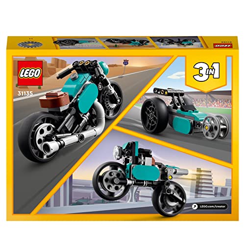 LEGO 31135 Creator Motocicletta Vintage, Set 3 in 1