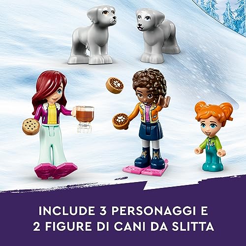 LEGO 41760 Friends - Vacanza in Igloo con Tenda da Campeggio, 2 Cani da Slitta