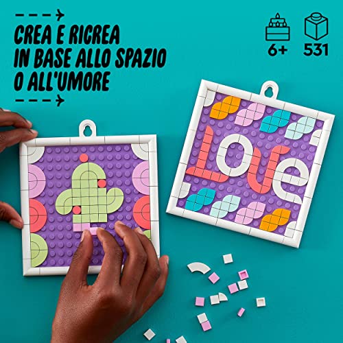 LEGO 41951 DOTS Bacheca Messaggi, Lavagnetta Personalizzabile per Bambini