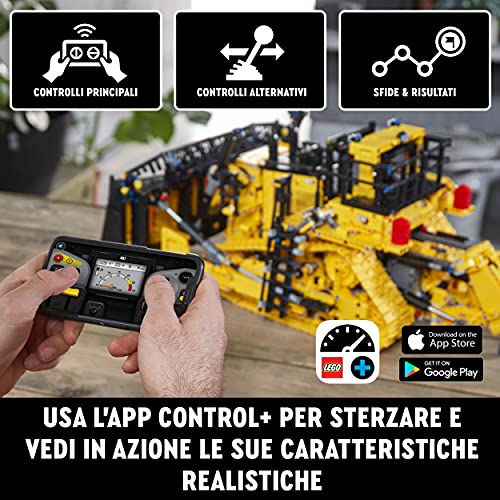 LEGO 42131 Technic Bulldozer Caterpillar D11 Controllato Da App