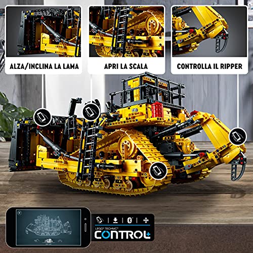 LEGO 42131 Technic Bulldozer Caterpillar D11 Controllato Da App