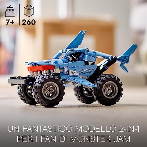 LEGO 42134 Technic Monster Jam Megalodon 2 in 1 - Squalo Macchina