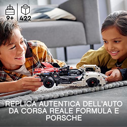 LEGO 42137 Technic Porsche 99X Electric, Auto da Corsa con App AR