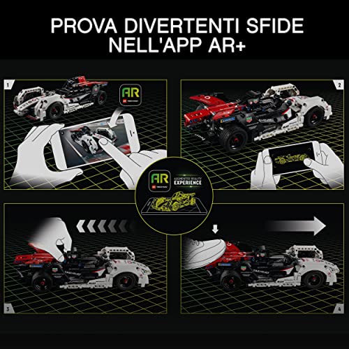 LEGO 42137 Technic Porsche 99X Electric, Auto da Corsa con App AR