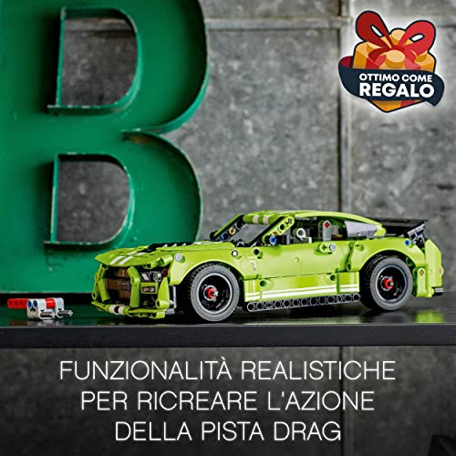 LEGO 42138 Technic Ford Mustang Shelby GT500, Macchinina Giocattolo da Costruire Telecomandata