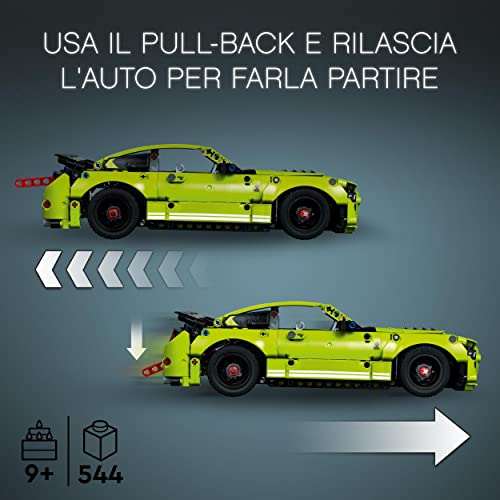 LEGO 42138 Technic Ford Mustang Shelby GT500, Macchinina Giocattolo da Costruire Telecomandata