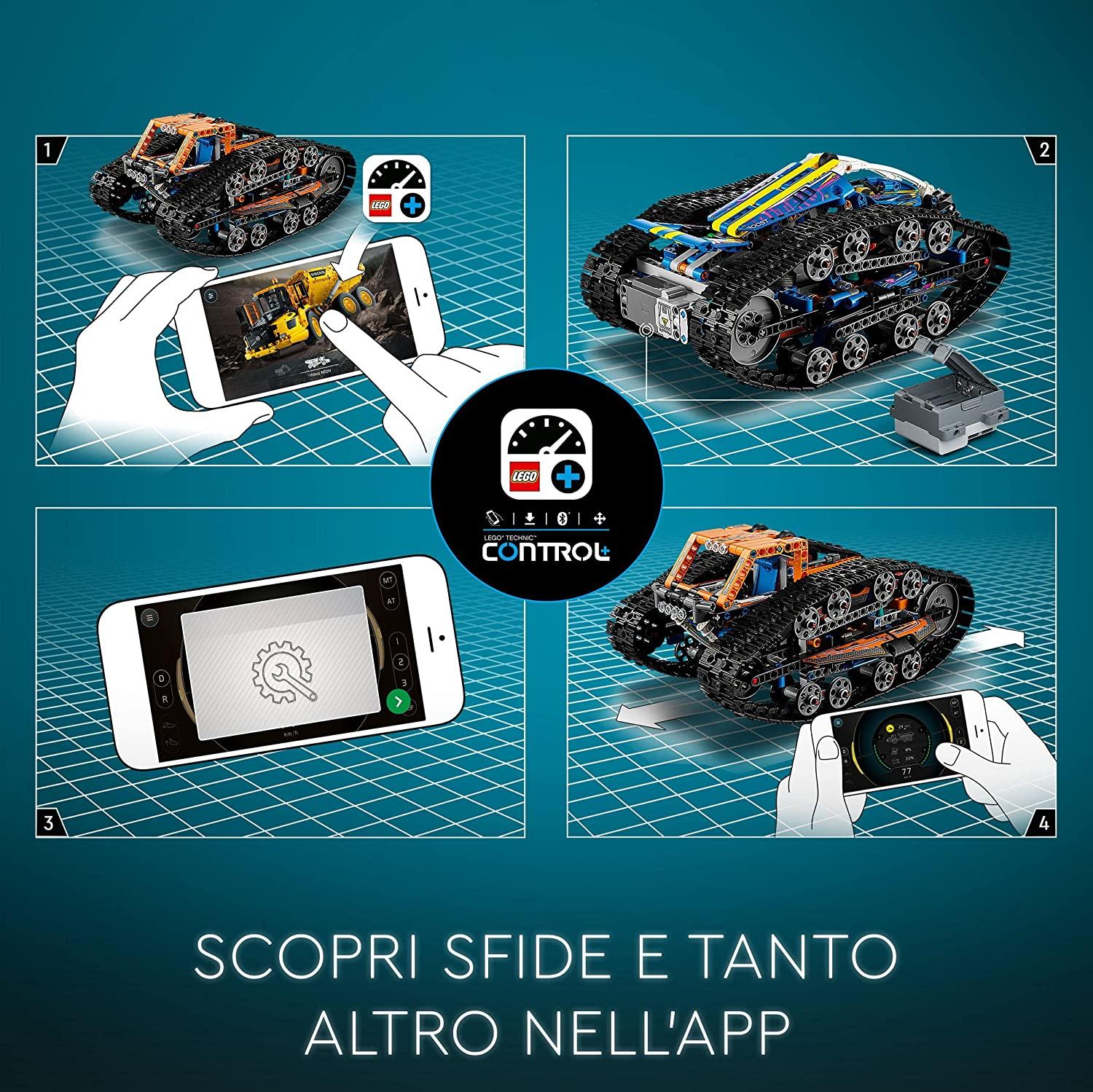LEGO 42140 Technic Veicolo Trasformazione Controllato da App
