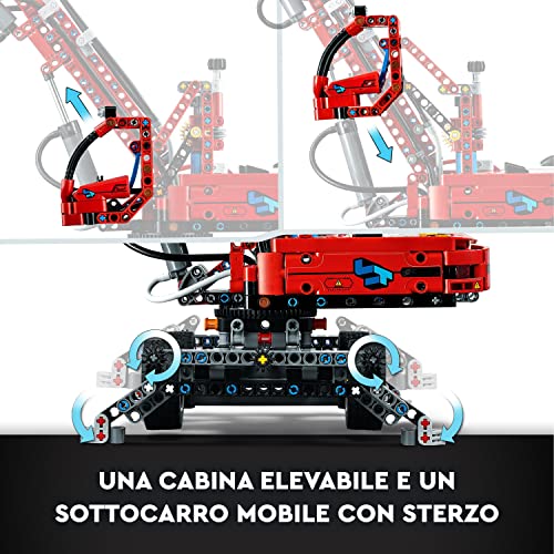 LEGO 42144 Technic Movimentatore di Materiali con Gru Giocattolo