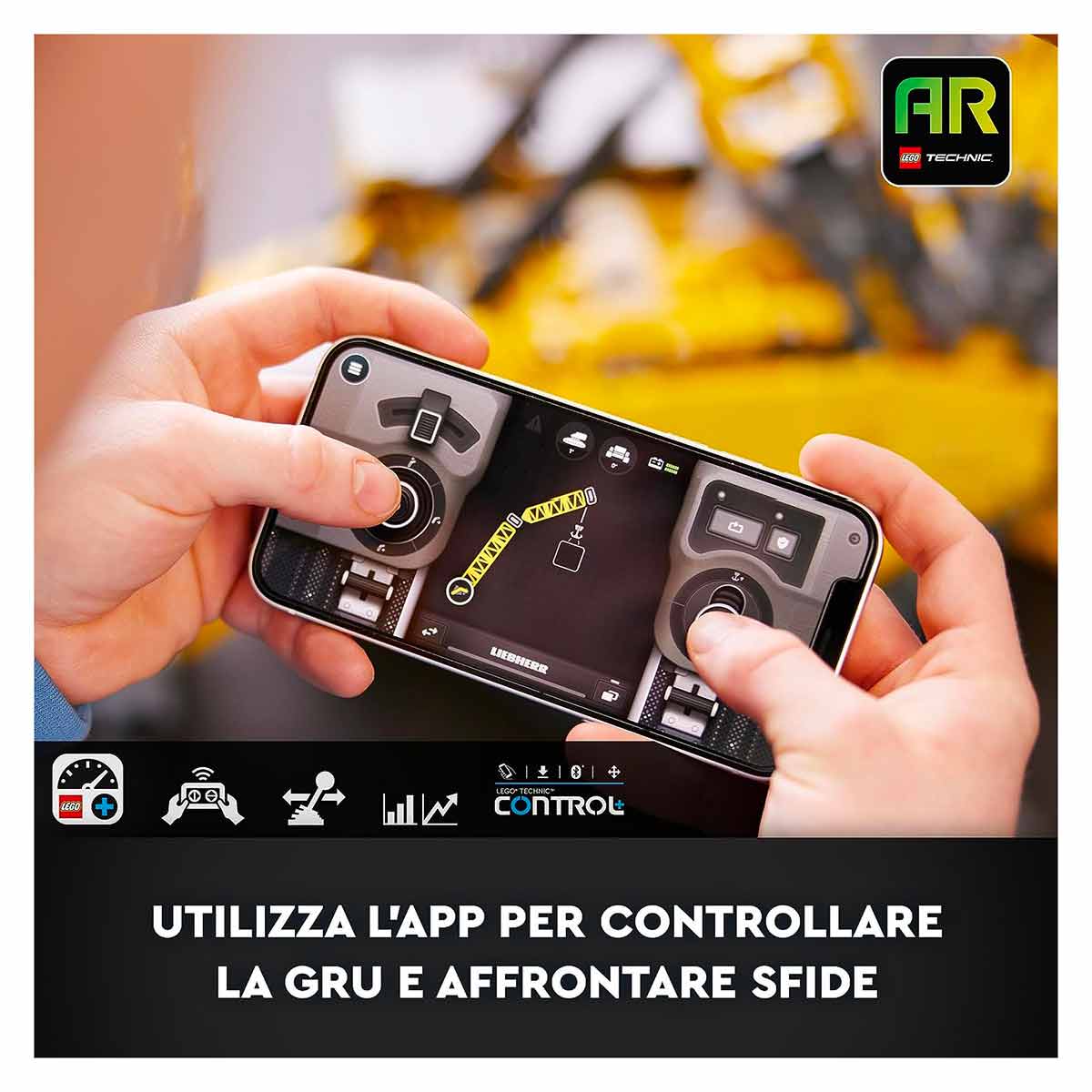 Lego Technic 42146 - Gru Cingolata Liebherr 13000 - App controllo