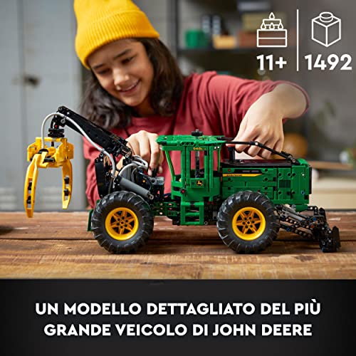 LEGO 42157 Technic Trattore John Deere 948L-II, Modellino da Costruire con 4 Ruote Motrici