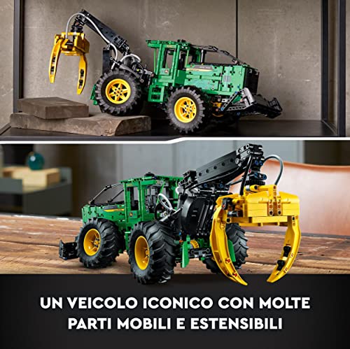 LEGO 42157 Technic Trattore John Deere 948L-II, Modellino da Costruire con 4 Ruote Motrici