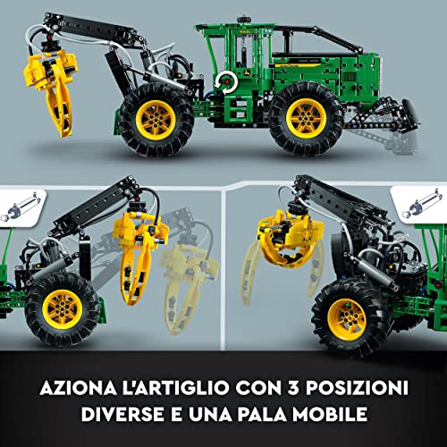 LEGO 42157 Technic Trattore John Deere 948L-II, Modellino da Costruire con 4 Ruote Motrici