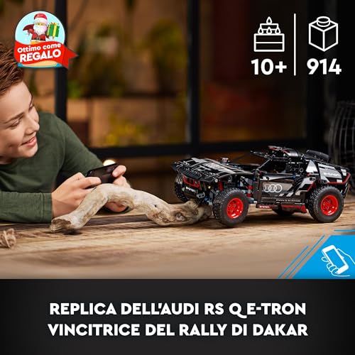 LEGO 42160 Technic Audi RS Q E-Tron, Macchina Telecomandata da Rally