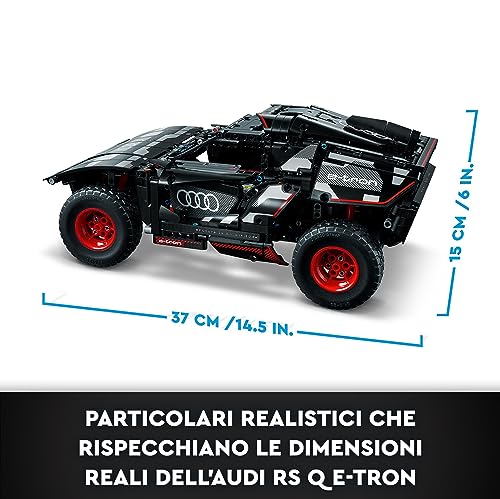 LEGO 42160 Technic Audi RS Q E-Tron, Macchina Telecomandata da Rally