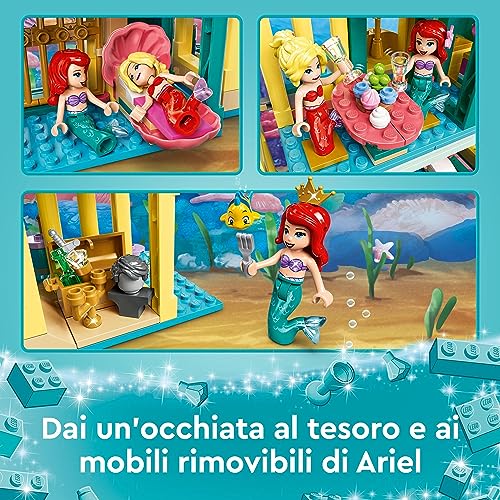 LEGO 43207 Disney Princess Il Palazzo Sottomarino di Ariel