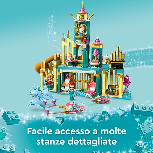 LEGO 43207 Disney Princess Il Palazzo Sottomarino di Ariel