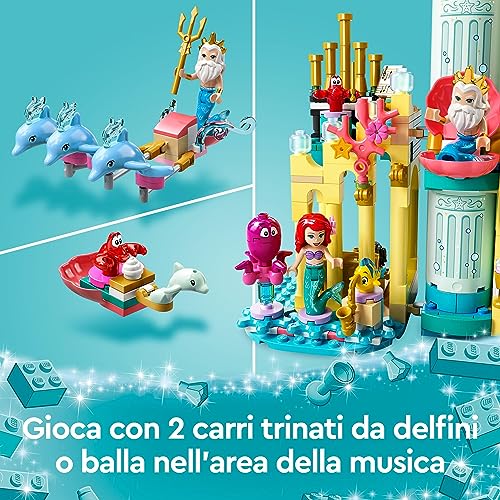 LEGO 43207 Disney Princess Il Palazzo Sottomarino di Ariel