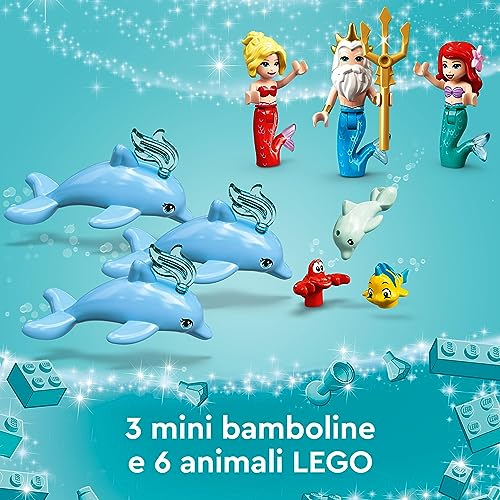 LEGO 43207 Disney Princess Il Palazzo Sottomarino di Ariel