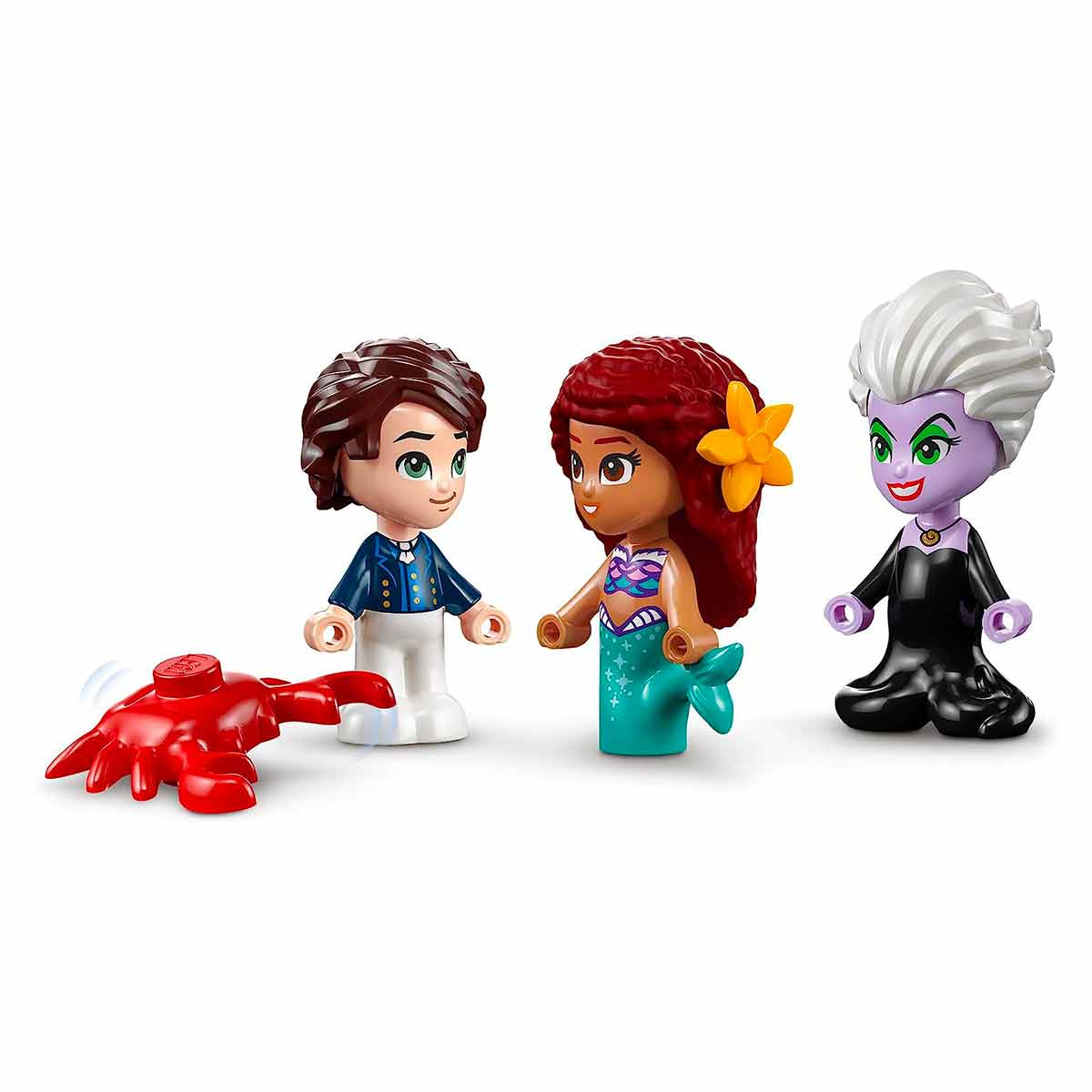 Mini Bamboline dei personaggi di Ariel, Principe Eric e Ursula