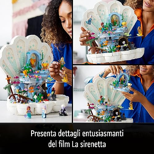 LEGO 43225 Disney Princess La Conchiglia Reale della Sirenetta