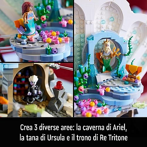 LEGO 43225 Disney Princess La Conchiglia Reale della Sirenetta