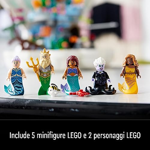 LEGO 43225 Disney Princess La Conchiglia Reale della Sirenetta