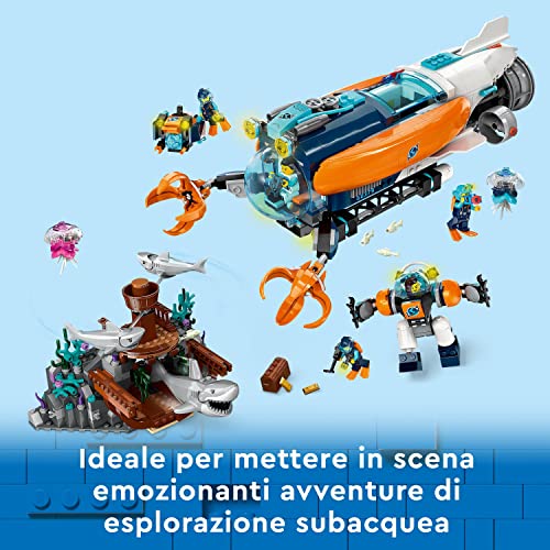LEGO 60379 City Sottomarino per Esplorazioni Abissali