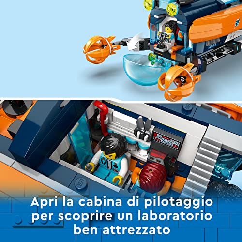 LEGO 60379 City Sottomarino per Esplorazioni Abissali