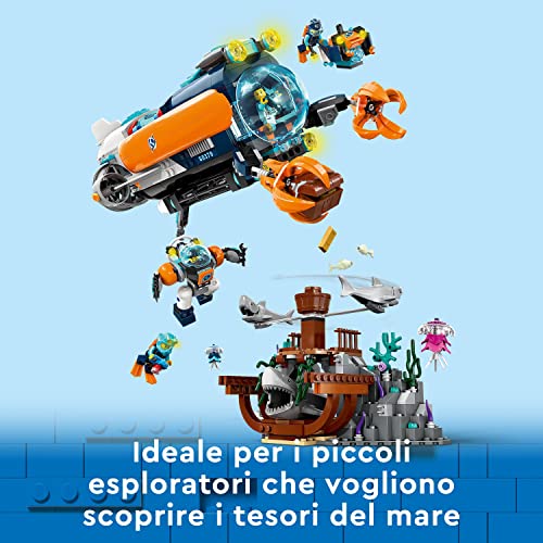 LEGO 60379 City Sottomarino per Esplorazioni Abissali