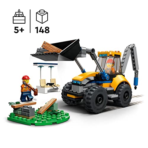 LEGO 60385 City Scavatrice, Escavatore Giocattolo