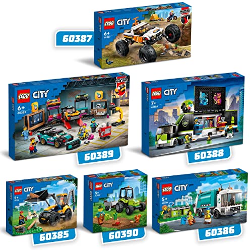 LEGO 60385 City Scavatrice, Escavatore Giocattolo