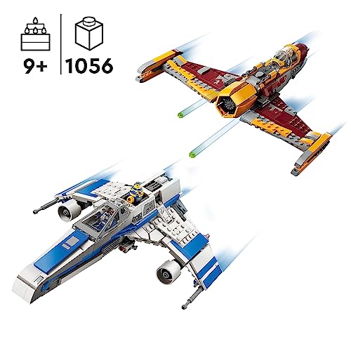 LEGO 75364 Star Wars Ahsoka - E-Wing  vs. Starfighter 2 Veicoli Giocattolo e 4 Minifigure