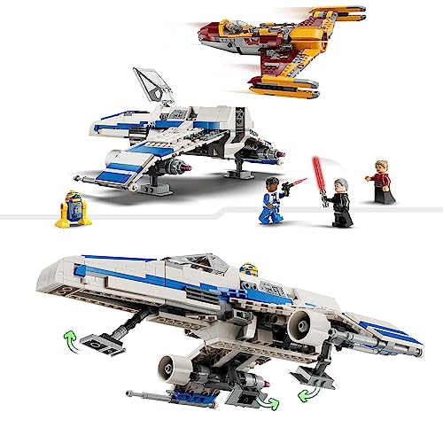 LEGO 75364 Star Wars Ahsoka - E-Wing  vs. Starfighter 2 Veicoli Giocattolo e 4 Minifigure