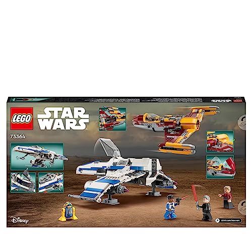 LEGO 75364 Star Wars Ahsoka - E-Wing  vs. Starfighter 2 Veicoli Giocattolo e 4 Minifigure