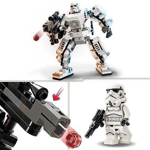 LEGO 75370 Star Wars Mech di Stormtrooper, Action Figure giocattolo