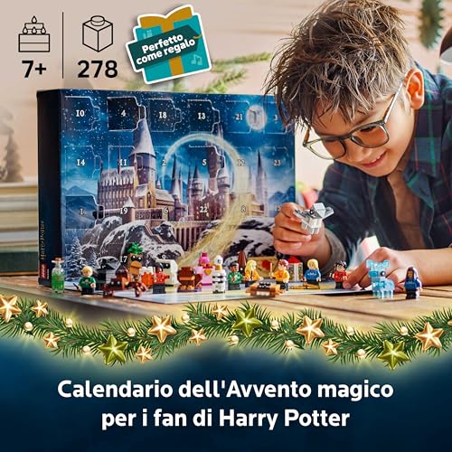 LEGO 76456 Harry Potter Calendario dell'Avvento 2025 -  24 soprese da costruire per Bambini e Bambine da 7 Anni