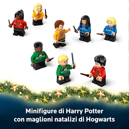 LEGO 76456 Harry Potter Calendario dell'Avvento 2025 -  24 soprese da costruire per Bambini e Bambine da 7 Anni